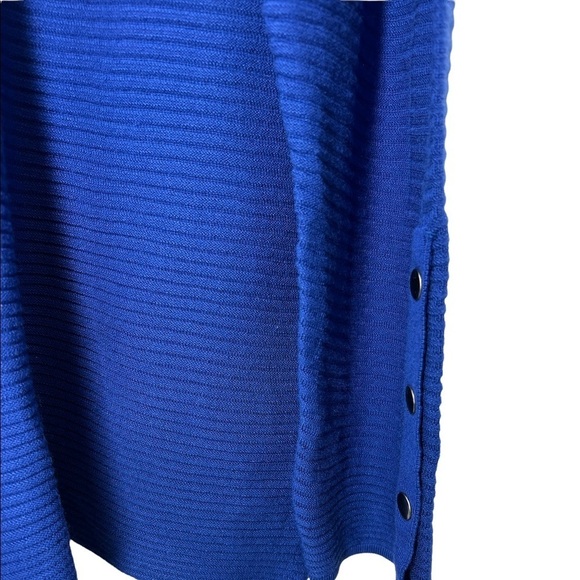 NWT Alfani Blue Scoop Neck Ribbed Top 3X - Picture 6 of 6